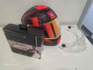 Casco de moto MT intercomunicador midland