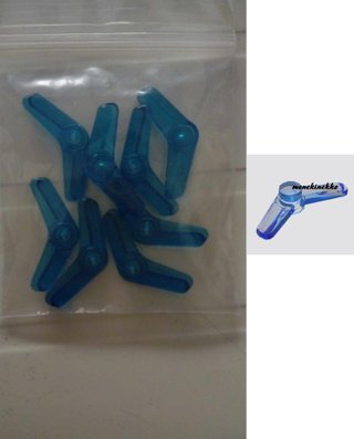 8 Boomerang Transparent Blue Minifigure tipo Lego