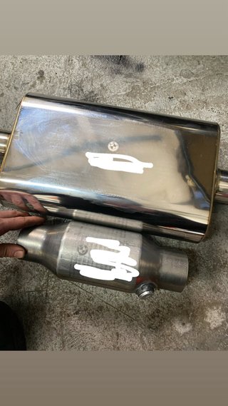 Silenciador y catalizador swap m57