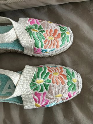 Alpercatas de cunha Tony Pons bordadas