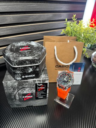Reloj G-Shock Transparente Naranja