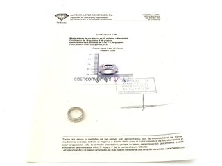 anillo oro 18k con piedra con diamante
