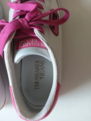 Tênis Trussardi Branco e Rosa