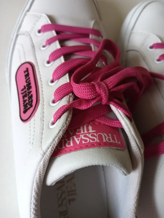 Tênis Trussardi Branco e Rosa