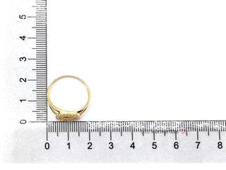 sello oro 18k con piedra con circonita t. 18 (18,47 mm)