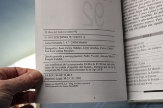 Revista Baloncesto: Gigantes del Basket: El libros del basket español 92.