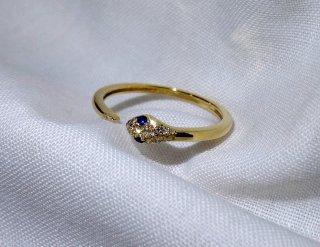 Anillo Oro 18k Diamantes y Zafiros Naturales