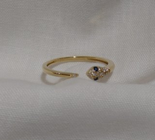 Anillo Oro 18k Diamantes y Zafiros Naturales