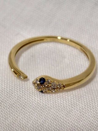 Anillo Oro 18k Diamantes y Zafiros Naturales