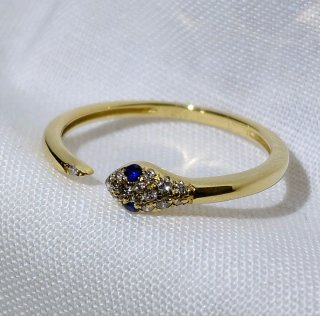 Anillo Oro 18k Diamantes y Zafiros Naturales