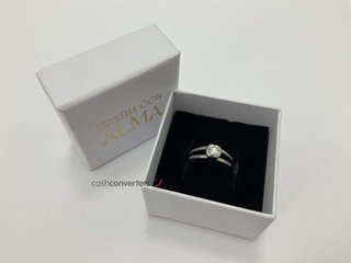 anillo oro 18k con piedra