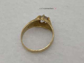anillo oro 18k con piedra