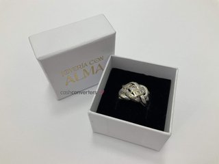 anillo oro 18k con piedra con diamante