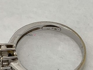 anillo oro 18k con piedra