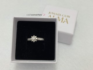 anillo oro 18k con piedra
