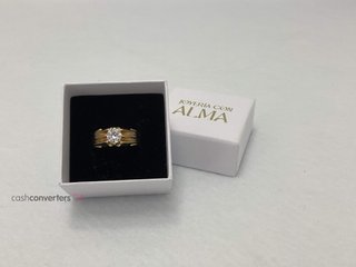 anillo oro 18k con piedra