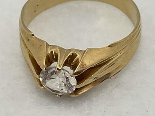 anillo oro 18k con piedra