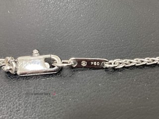 cadena oro 18k con piedra 24cm