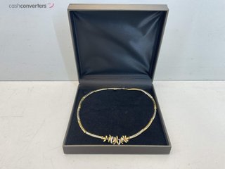 gargantilla oro 18k con diamante 21cm