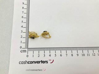 pendientes oro 18k con piedra