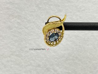 pendientes oro 18k con piedra