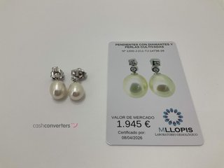 pendientes oro 18k con piedra