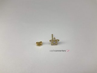 pendientes oro 18k con piedra
