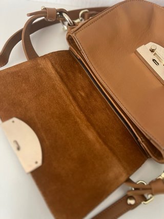 Bolso bandolera piel marrón Roberto Verino