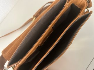 Bolso bandolera piel marrón Roberto Verino
