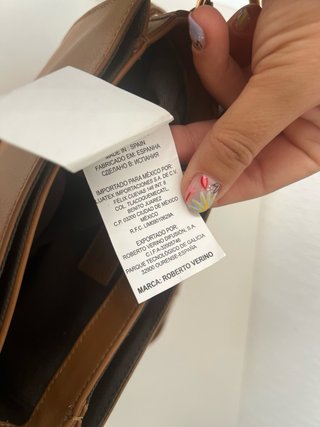 Bolso bandolera piel marrón Roberto Verino