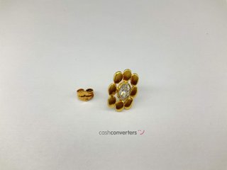 pendientes oro 18k con piedra