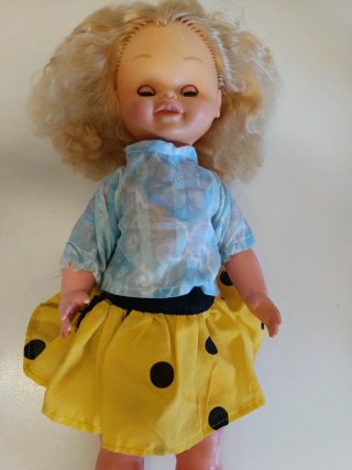 Muñeca Vintage años 70 Estilo Famosa -30 cm