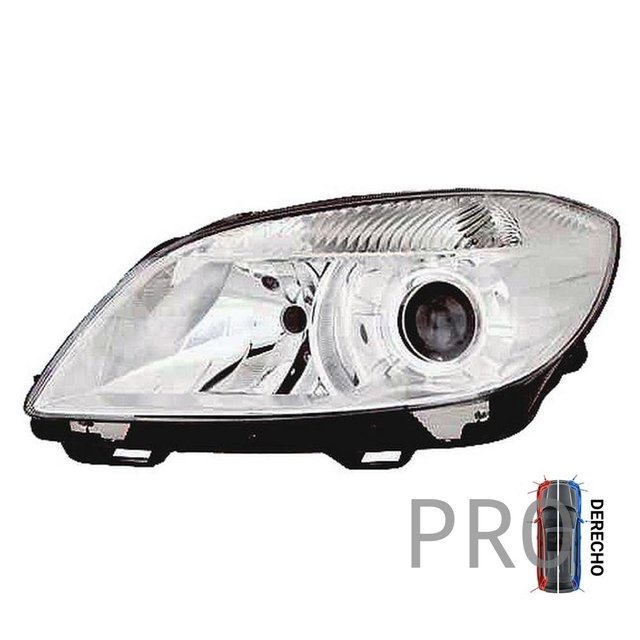 Fanale Principale Elettrico Con Motore - Destro - Skoda FABIA (2010-2014)