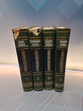 Enciclopedia de las CIENCIAS NATURALES – COMPLETA 4 TOMOS EDITORIAL BRUGUERA 1962