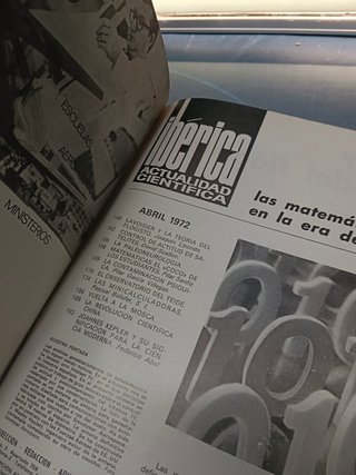 4 tomos, encuadernado, REVISTA IBÉRICA. ACTUALIDAD CIENTÍFICAS (1969-1975)