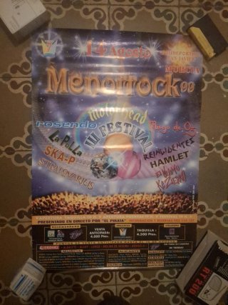 Cartel Menorock '99 Motorhead Rosendo La Polla