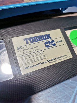 vhs de video club-TOBRUK (1967) - Rock Hudson, George Peppard, Nigel Green