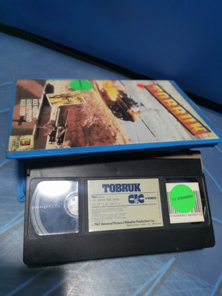 vhs de video club-TOBRUK (1967) - Rock Hudson, George Peppard, Nigel Green