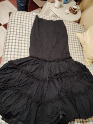 Conjunto Falda Flamenca Canastera y Corpiño