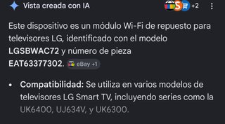 Módulo Wi-Fi LG LGSBMAC72
