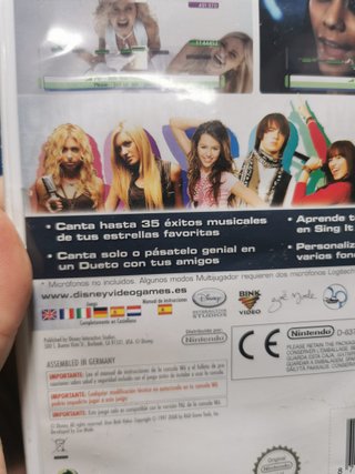 videojuego wii sing it - nintendo wii
