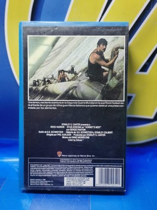 película en VHS, NIDO DE AVISPAS - Rock Hudson, Sylva Koscina, Phil Karlson, Franco Cirino - ACCION