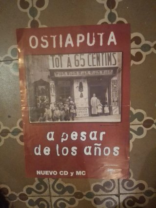 Cartel Ostiaputa a pesar de los años