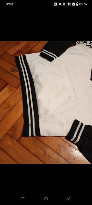 Sudadera Vintage XXL DC Negra y Blanca
