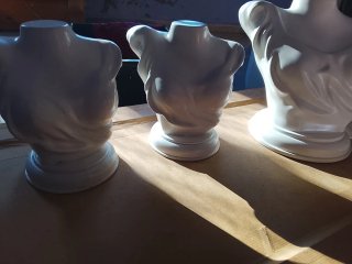 Busto maniquí blanco