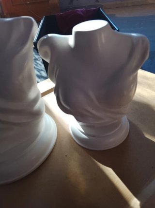Busto maniquí blanco