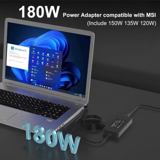 TUVOYO cargador 180W 19.5V 9.23A 5.5x2.5mm MSI