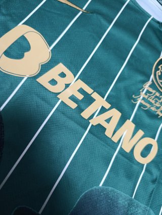 Camiseta Nike Verde y Dorada Talla S