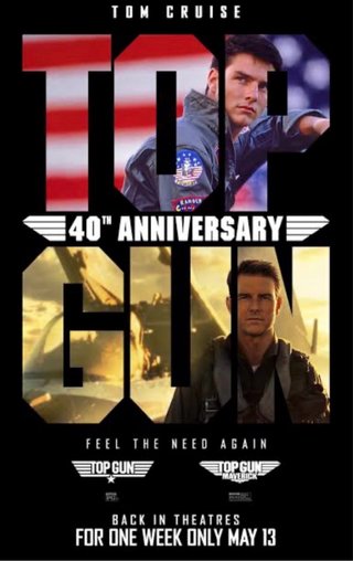Póster Top Gun 40 Aniversario Tom Cruise