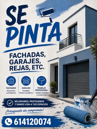 Se pinta /fachadas/garajes/rejas/etc